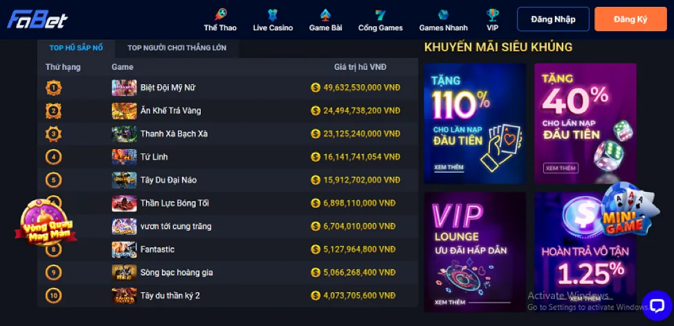 Chương Trình VIP Độc Quyền 789vg link mới